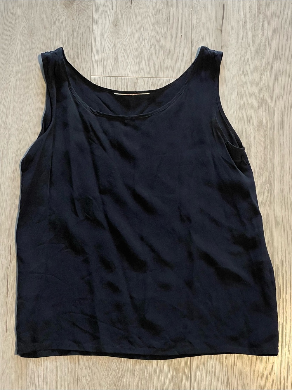 Vintage 100% Silk Camisole Tank Top - Black